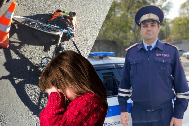В Новороссийске виновник ДТП с участием шестилетнего ребенка публично извинился и поблагодарил сотрудника ДПС за спасение девочки