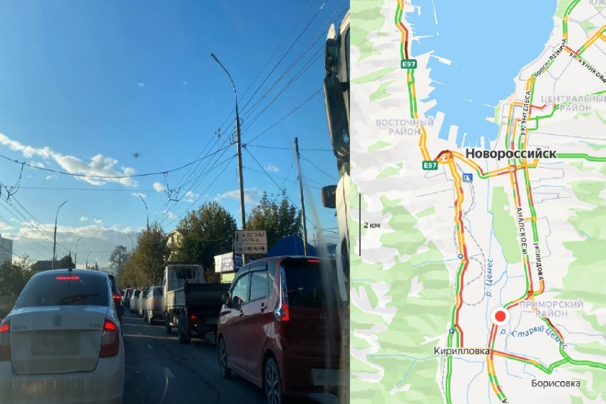 «Таких пробок не было даже в курортный сезон!»: у новороссийцев нет возможности добираться до работы вовремя
