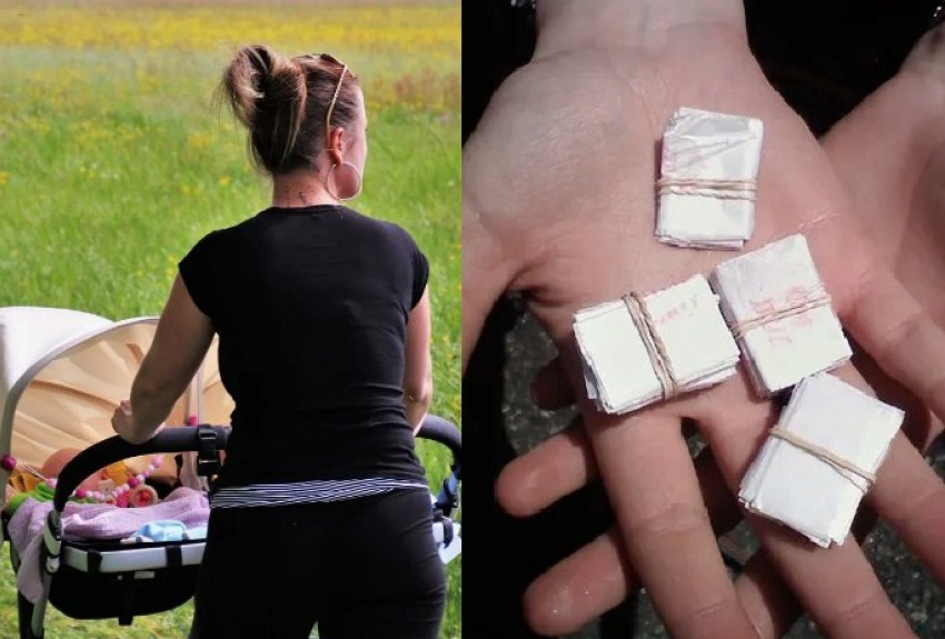 В Абинске и Крымске женщина делала закладки, провозя наркотики в коляске с ребенком