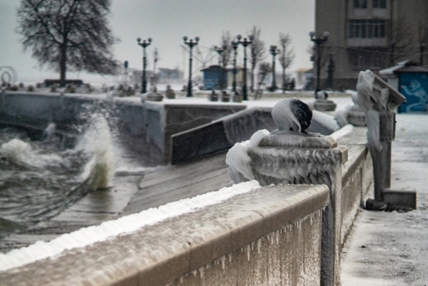 Зима продолжается в Новороссийске столбики термометра ночью опустятся до -10 