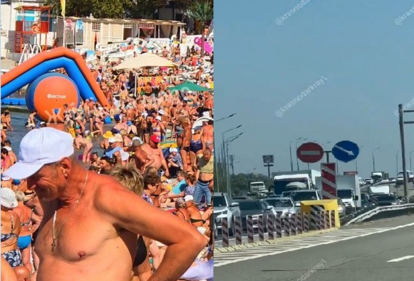 Туристов у Черного моря всё еще много: на М-4 «Дон» образовалась пробка