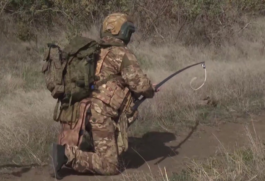 Военные из Новороссийска уничтожают украинские мины