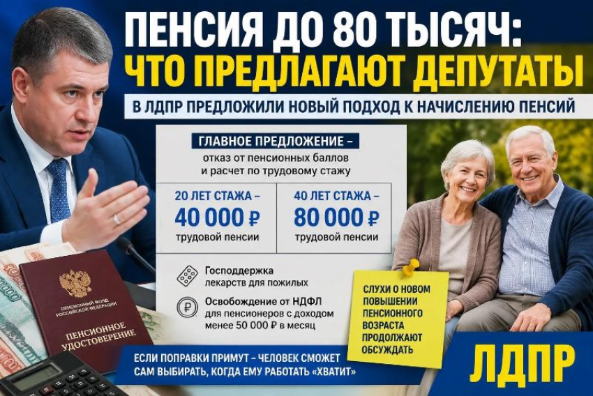 До 80 тысяч рублей пенсии: что предлагают изменить депутаты