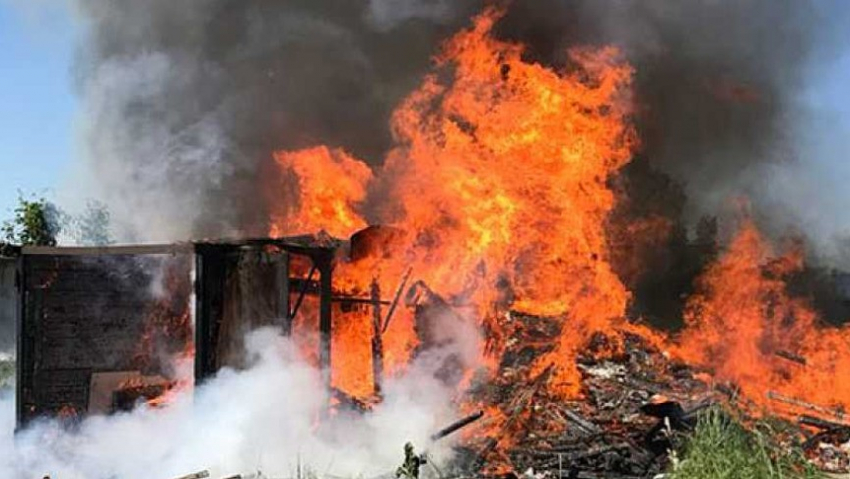 В пожаре в новороссийском СНТ «Надежда» пострадал человек 