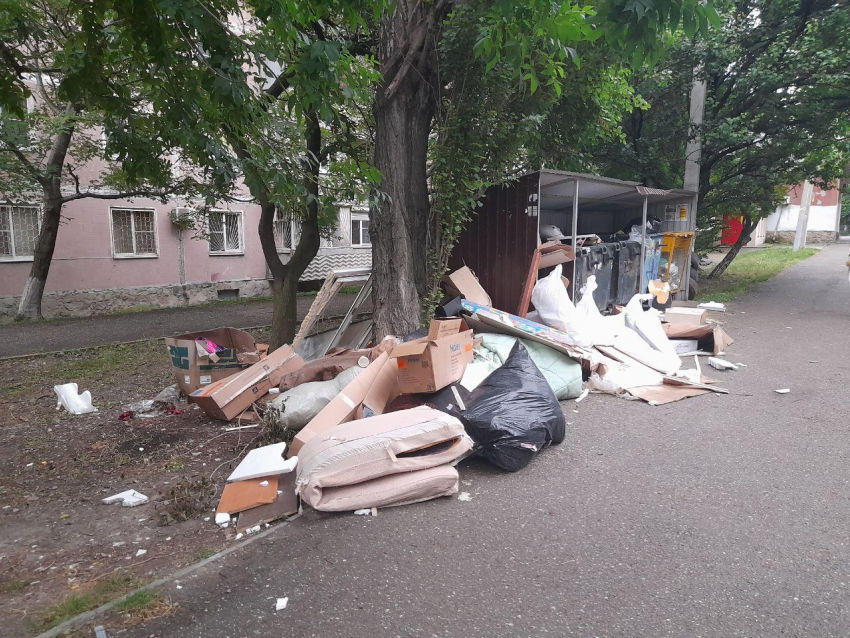 Мусор на улицах «кошмарит» жителей Новороссийска 