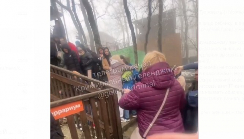 Дама плеснула кофе в лицо ребенку в очереди в «Сафари-парк» Геленджика 