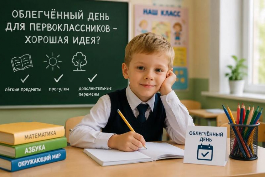 Первоклассникам хотят сделать один день в неделю легче