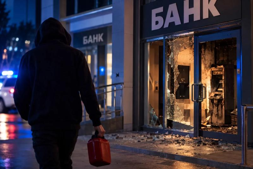 Новороссиец поджёг два банковских помещения за одну ночь