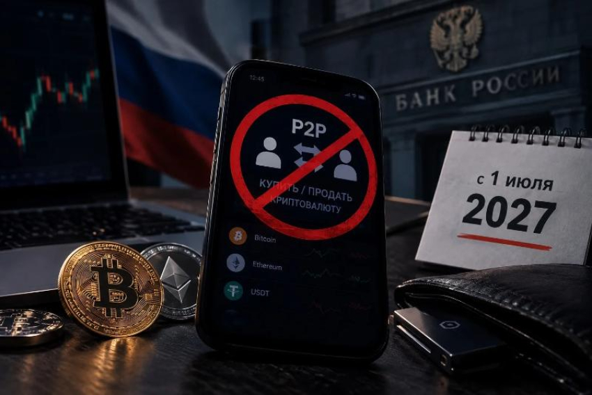 Обмен крипты напрямую запретят в России с июля 2027 года