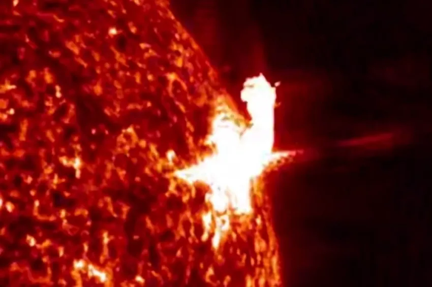 Такого не было: учёные зафиксировали самую мощную вспышку за 2 5 месяца на Солнце