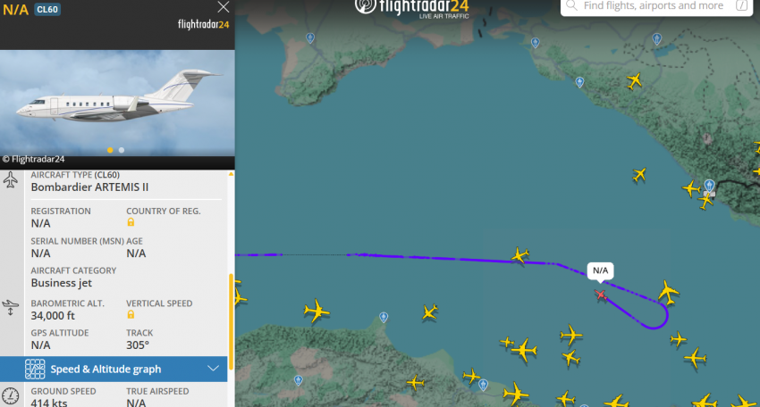 Над территорией Краснодарского края снова был замечен иностранный самолет-разведчик