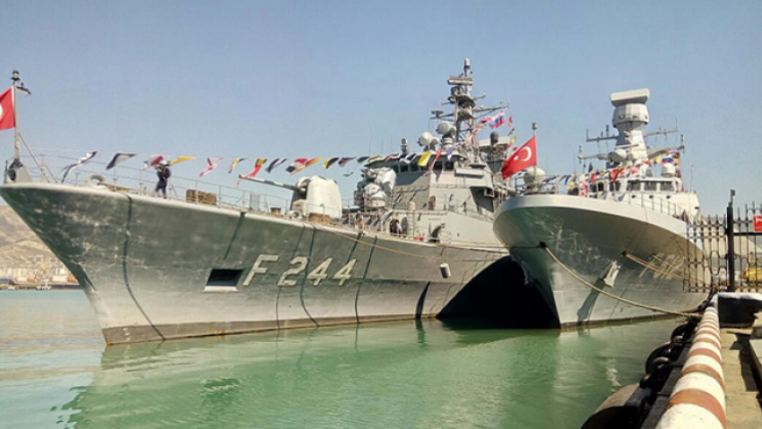 Военные турецкие корабли пришли в Новороссийск с «Голубой Отчизной – 2019"