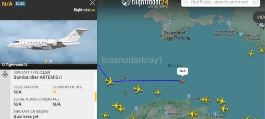 Самолёт разведчик из Румынии заметили в Краснодарском крае 