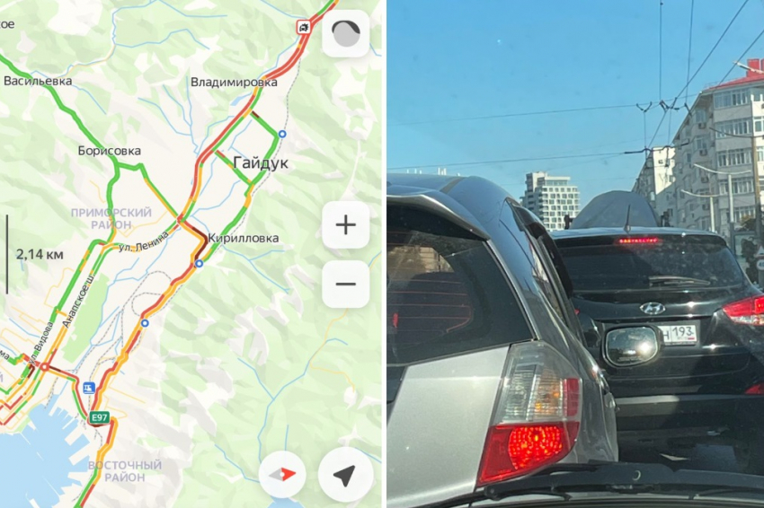 Пробки парализовали движение почти во всем Новороссийске: куда лучше не ехать 