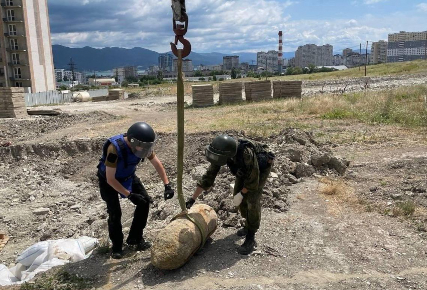 Мину нашли на одном из пляжей Новороссийска 