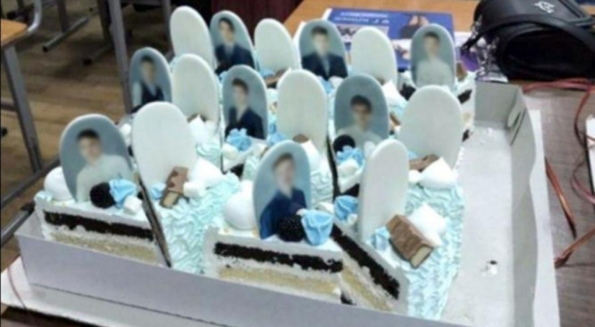 Торт с надгробиями для выпускников. Новороссийцы обсуждают жуткий подарок