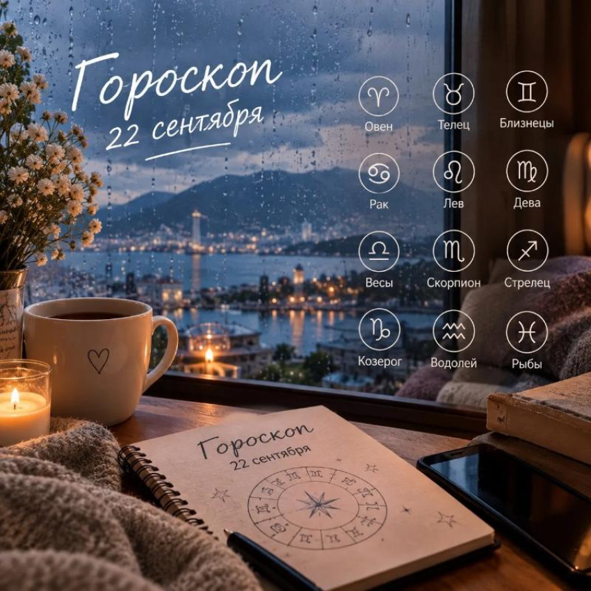 Гороскоп на 22 сентября: планы могут промокнуть, но настроение — нет