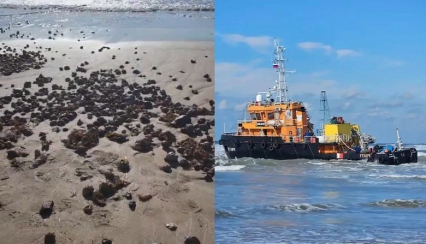 Черное море выбрасывает мусор, рапанов и суда в Анапе