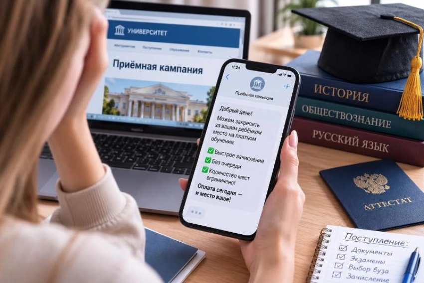 «Закрепим за вами место»: абитуриентов предупреждают о новой схеме мошенников