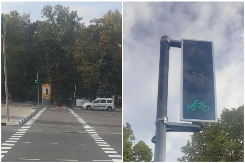 В центре Новороссийска появился первый велопереезд 