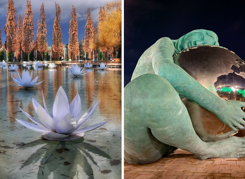 Тысячи россиян отправились в парк Галицкого: кидают рыбам монеты и моют ноги в пруду