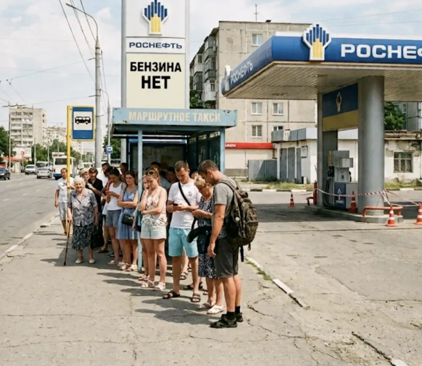 Бензина нет: новороссийским водителям предложили пересесть на маршрутки 