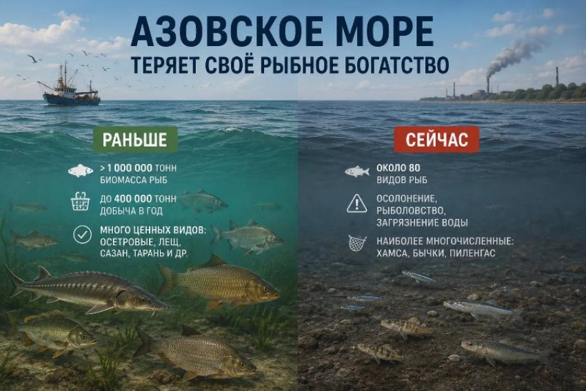 Азовское море теряет рыбное богатство