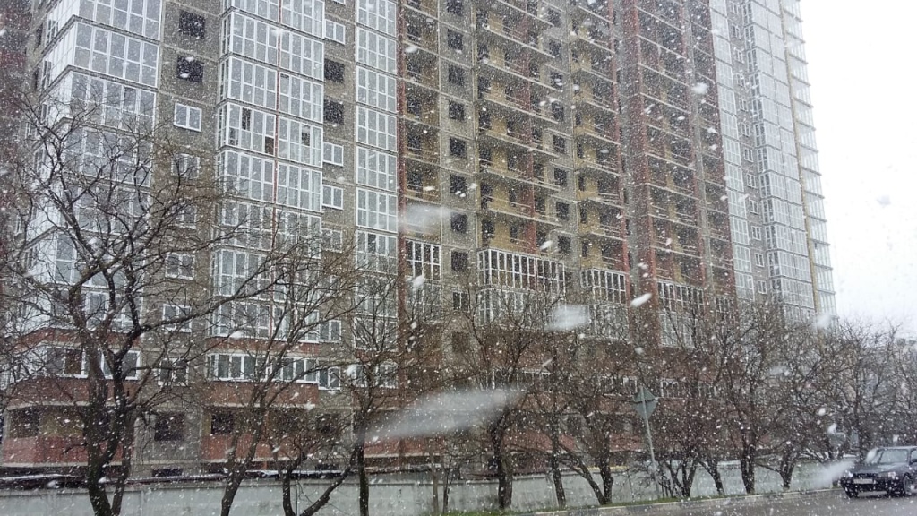 Снег в Новороссийске