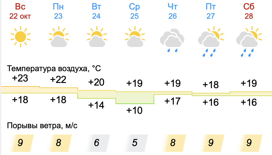 На новороссийцев надвигается тепло — Краснодарский край возвращается в лето